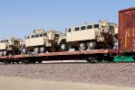 DODX flat #41098 with US Army Cougar MRAPS.